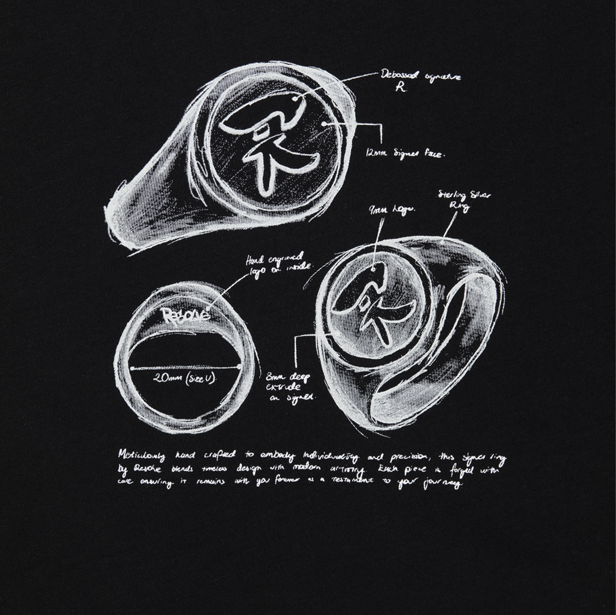 Ring tee (Black)