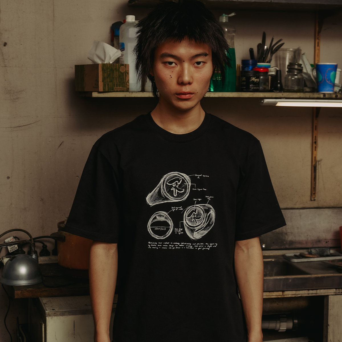 Ring tee (Black)