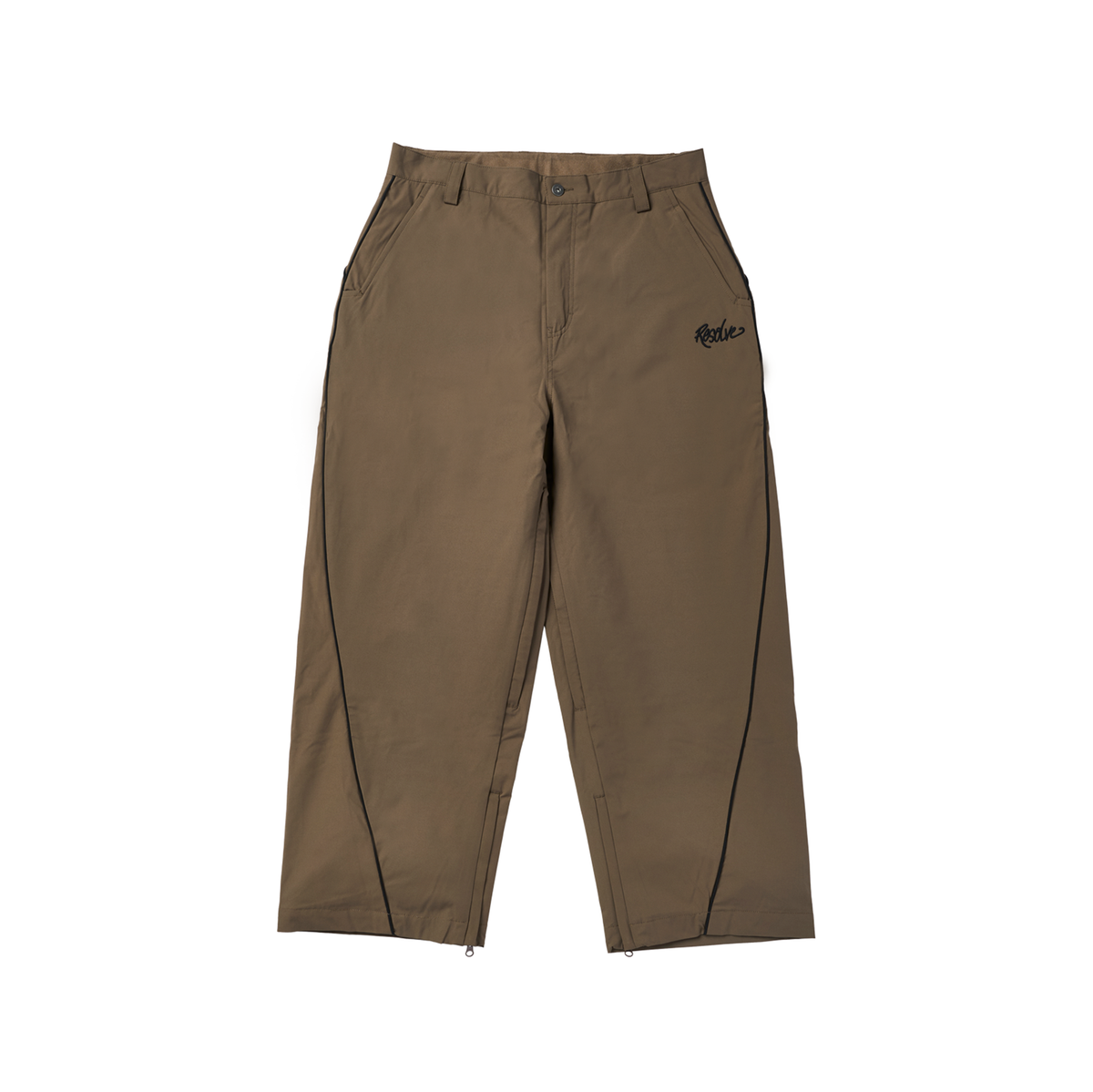 Baggy Track Snowpants (Brown)