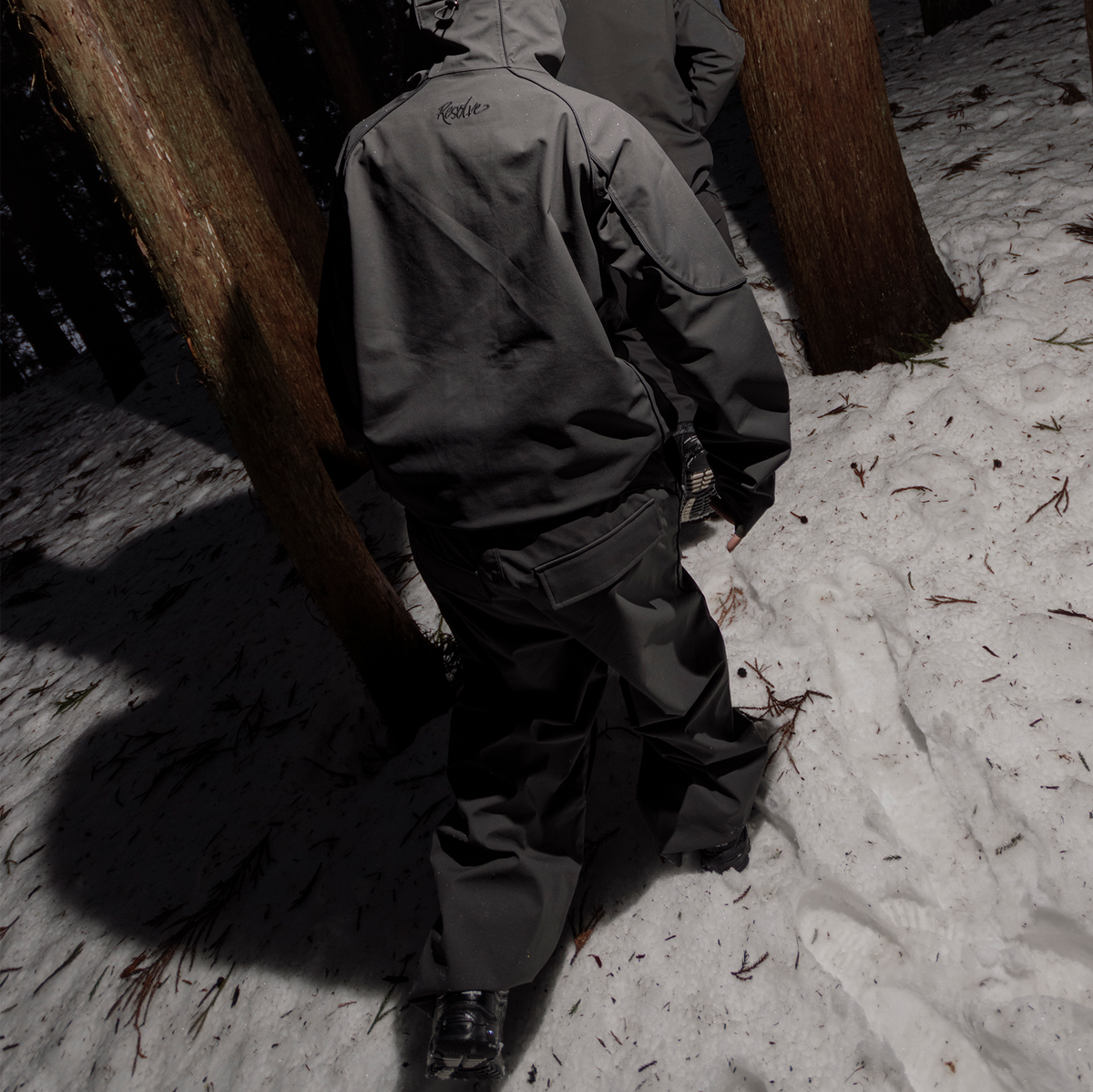 Baggy Track Snowpants (Charcoal)