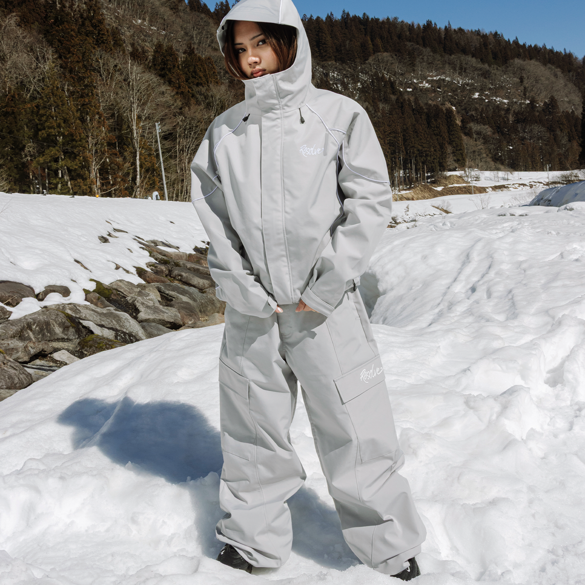 Sprinter Baggy Cargo Snowpants (Grey)